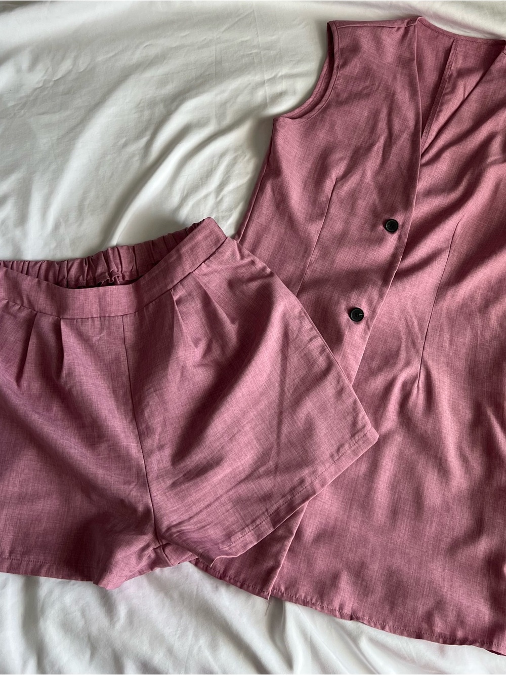 Two Piece Set With Shorts And Vest